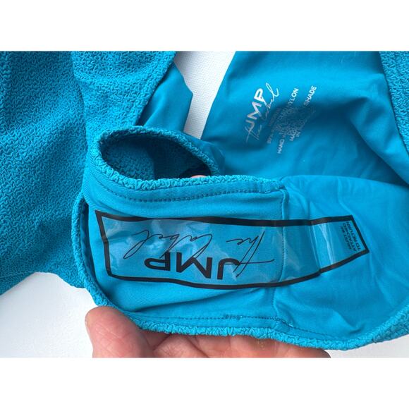 JMP The Label One-Piece Cutout Swimsuit in Teal Blue - Medium NWOT - Picture 4 of 7